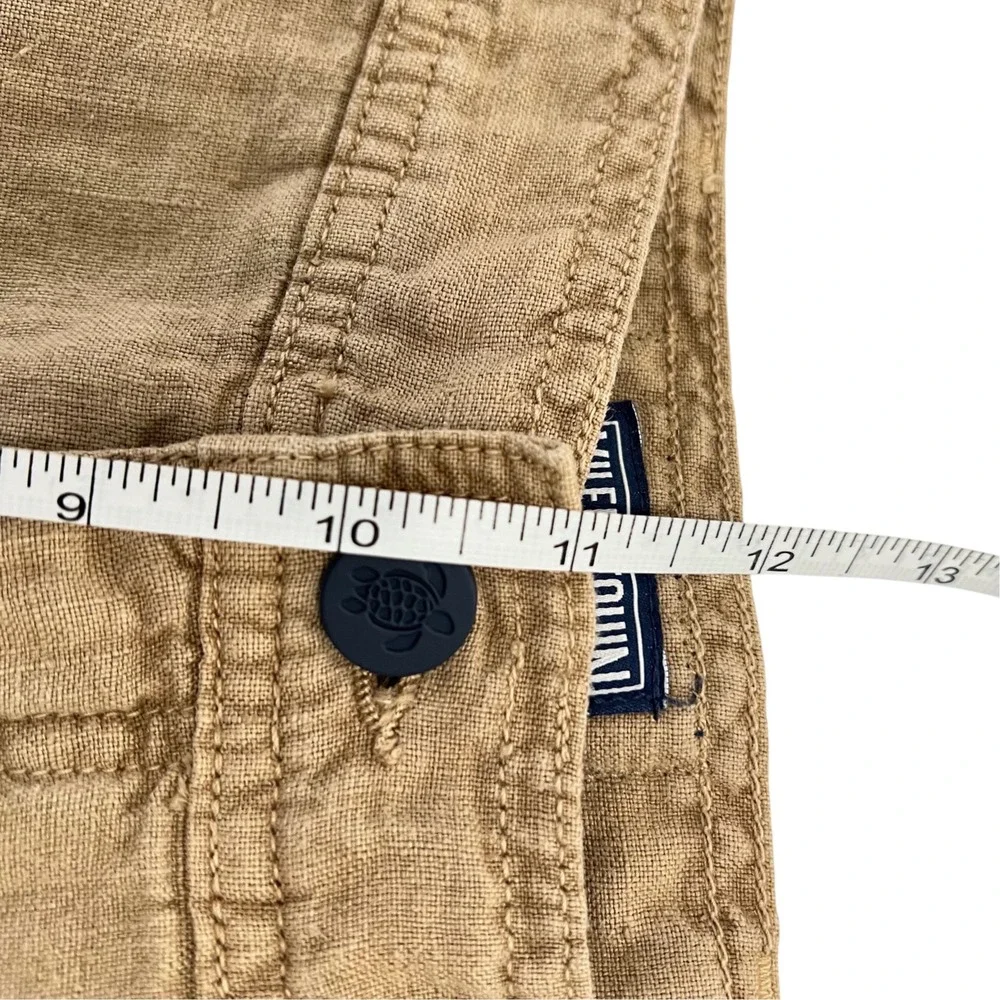 Vilebrequin Men's XXL 100% Linen Pants Camel 38x28 Altered Luxury Lightweight
